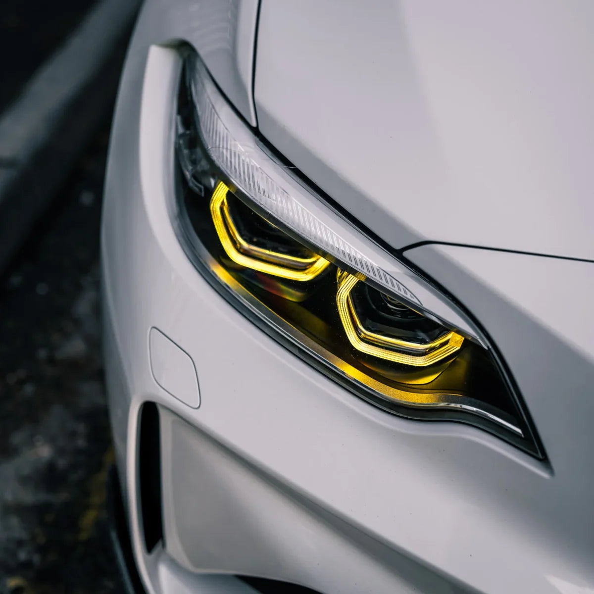 M2 Yellow Lemon DRL Angel Eyes for 2014-2018 BMW 2 Series F87/F22/F23