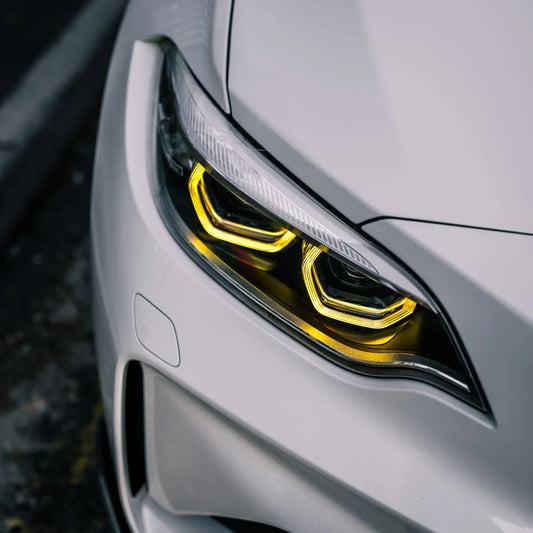 M2 Yellow Lemon DRL Angel Eyes for 2014-2018 BMW 2 Series F87/F22/F23